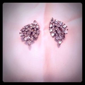 Vintage rhinestone earrings